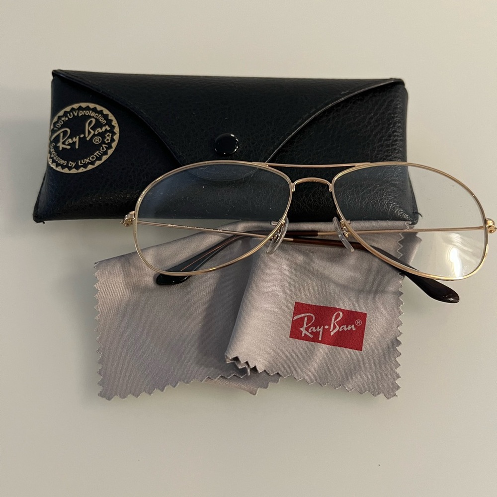 Ray-Ban Gold Aviator +1.5 Reading Glasses - Picture 2 of 5